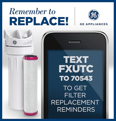 Image of GE Basic Single Stage Drinking Water System Replacement Filter, Fits GX1S01R Under Sink Filtration System, Replace Every 6 Months, FXUTC