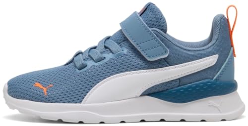 PUMA ANZARUN LITE AC+ PS Sneaker, COOL Blue White-ORANGE GLO, 33 EU