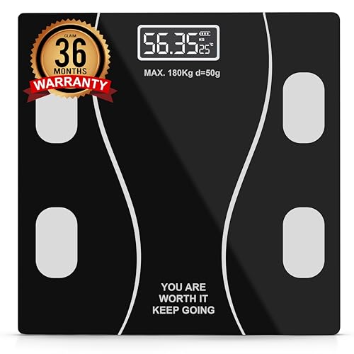 Rylan Weight Machine for Body Weight Thick Tempered Glass LCD Display With 3 Years Warranty Weighing Scale (Hexa), 180 Kg (B0DCSV2WML) Amazon Price History, Amazon Price Tracker