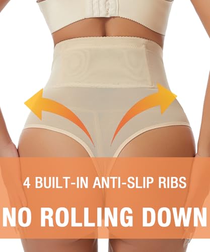 Thong Shapewear Tummy Control Underwear for Women High Waisted Seamless Body Shaper Girdle Panties2