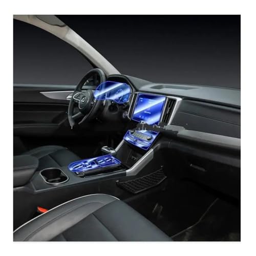 Film protection d'écran navigation pour console centrale intérieure voiture Poer