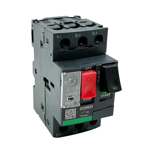 GV2ME03 Motor Circuit Breaker 0.25-0.4A Manual Motor Starter Button GV2M Series New