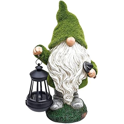 XXXFLOWER Gnome Statue Fairy Garden Funny Dwarf Figurines Resin Home Decor Cover