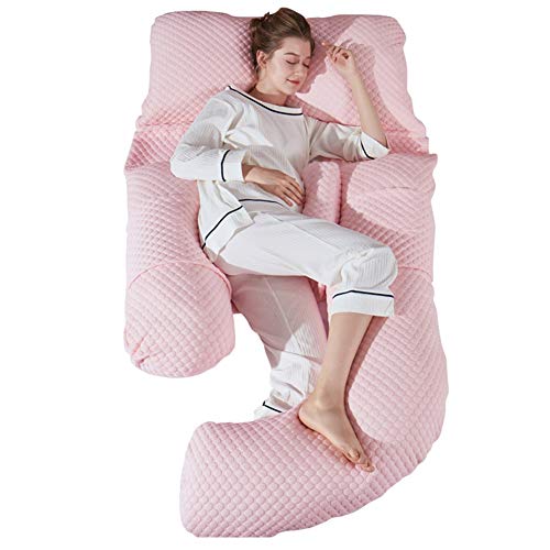 TEmkin Almohada Corporal con Forma de G Grande, Soporte Completo para la Espalda, Almohada cómoda para el Embarazo, Almohada de Ayuda para discapacidad/fibromialgia, Almohada de Lactancia