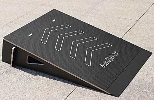 Andjoor Skateboard & Bike Ramp for Kids - BMX...