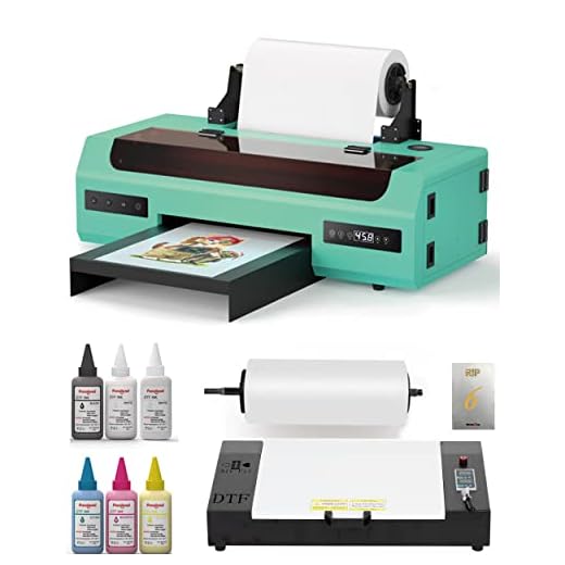 PUNEHOD A3+ DTF Printer R1390 Transfer Printer for Fabrics, Leather, Toys, Swimwear, Handicrafts, T Shirt, Pillow, Other Textile.(Printer + Oven)