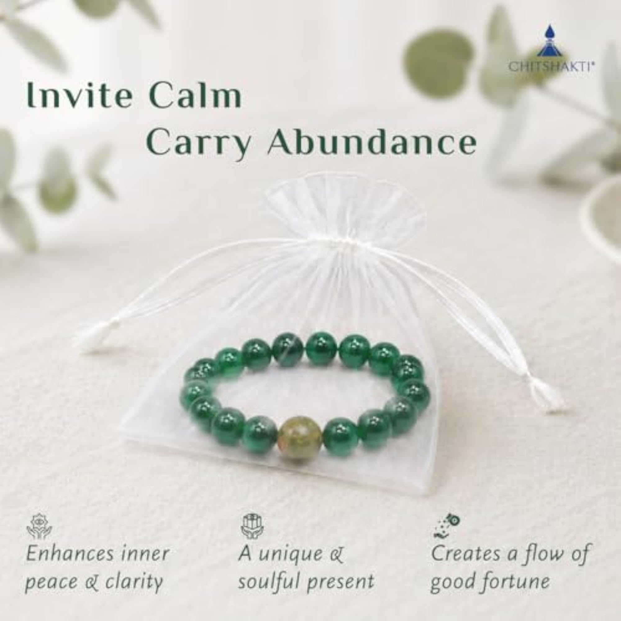 Lab Certified Green Jade Bracelet, Unisex Natural Healing Stone