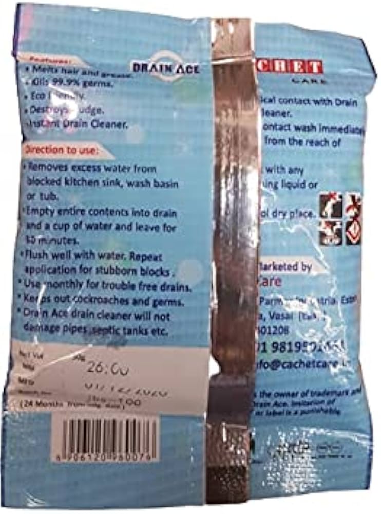 Pidilite DKlog Drain Cleaner, Packet At Rs 25/piece In, 46 OFF