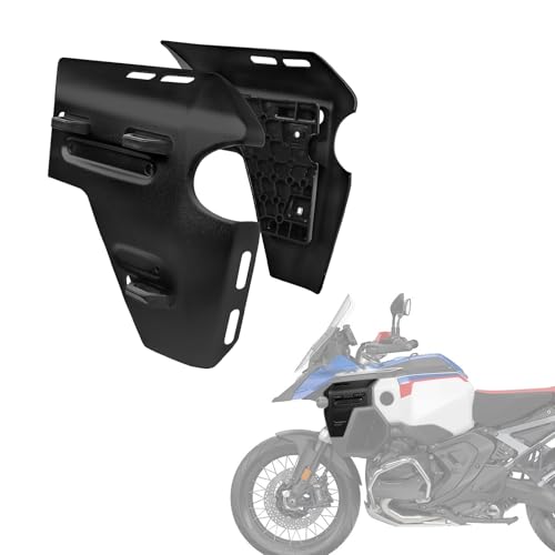 Motorrad Links Rechts Kühler Seitenabdeckung Wassertank Schutz Kompatibel mit BMW R1300GS ADV Adventure R 1300 GS 2024 2025 2026 Kühlerrahmen Schutz Verkleidung Seitenverkleidungen (Schwarz)