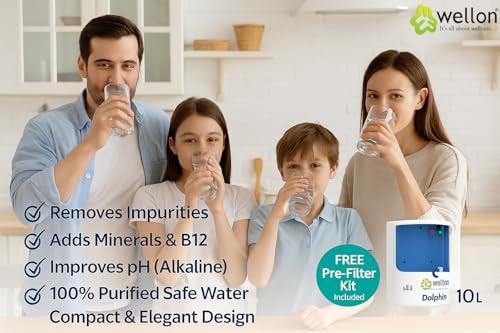 Image of Wellon Domestic Water Purifiers - RO + UV + UF + Alkaline | Multiple Models & Capacities (Dolphin 10 Stage)