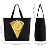 Lemon Curd Tart Reusable Shopping Bags One Shoulder Grocery Tote Bag Waterproof Big Purse for Work Travel #1