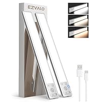EZVALO Luce sottopensile da Cucina LED 5000mAh con Rilevatore di Movimento, 3 Temperature di