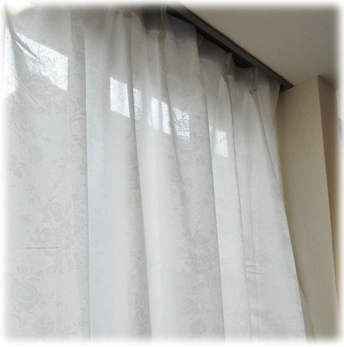 日本製 遮熱 断熱 遮像 UVカット 防炎 省エネミラーレースカーテン150cm幅×248cm丈 22114R