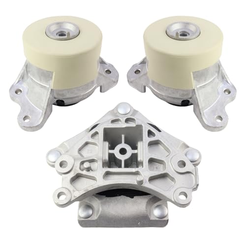 Image of 2532400200 3-Piece Engine and Transmission Mount Kit Compatible with Select Mercedes-Benz C200 E200 E260 4 Matic 2016-2020 GLC200 GLC260 GLC300 2015-2020 Replace 2532400300 2052404200