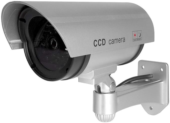 Rugvedi selas Darbar Online Dummy Security Camera, Fake Bullet CCTV Surveillance System with Realistic Look Recording LEDs Indoor/Outdoor Use, for Homes & Business