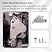 StarTechAuto Intake Manifold Coolant Adapter Plate Aluminum Coolant Temp Sensor Adapter Compatible with Honda Acura K K20 K24 Engine Swap