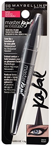 Maybelline New York Eyestudio Master Kajal Eyeliner, Onyx Rush, 0.053 oz.