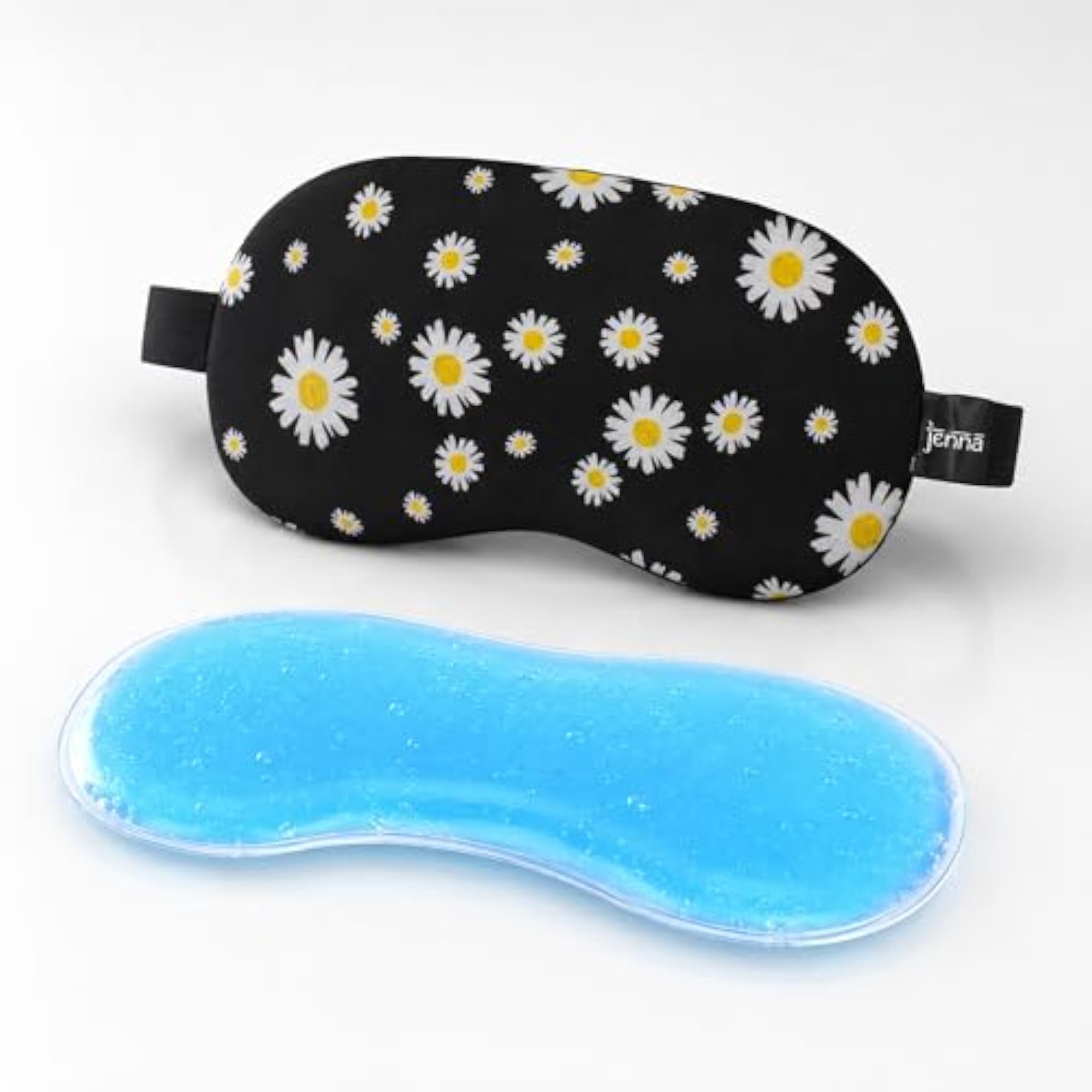 Daisy Print Sleeping Eye Mask with Cooling Gel Pad