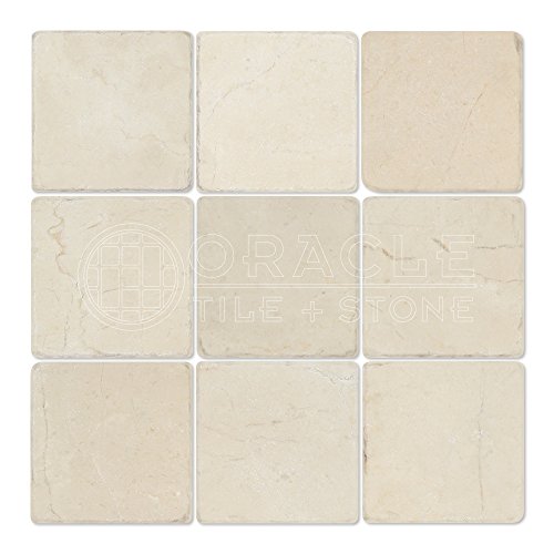 Crema Marfil Spanish Marble 4 X 4 Subway Field Tile,