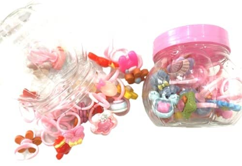 DEEGLO ?20 Pieces Girls Kids Jewelry Rings Set with Box Adjustable Little Toddler Girl Cute Fruit Finger Rings Adjustable Pretend Play Toys Teen Jewelry Making Kit Party Favors Gifts