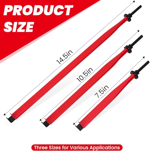 Image of QUICKWOLF Extension Clamp Tool Manual Adjustable Nuts Bolt Holder & Hose Clamp Gripper for Tight Spaces, Red Long Reach Tool Tri-Pack (7.5 inch /10.5 inch /14.5 inch)