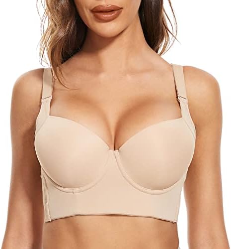 Soutien-gorge Dentelle Femme Avec Armature - Grande Taille, Maintien, Push-up, Dos Nu, Couleur Unie, Doux