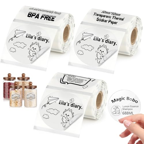 �������M���x��3���[���A50x50mm���E���h���x���X�e�b�J�[Phomemo M110/M120/M220/241BT�AMUNBYN 130B�v�����^�[�p�A�h�����x���p�� DIY�A���O�A���S�A���i�A�o�[�R�[�h�p(140/���[��)