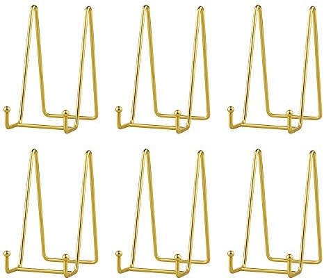 Plate Stands for Display - Iron Easel Stand Plate holder Display stand Picture Frame Stand for Pictures | Photo|Decorative Plate |Dish | Tabletop Art - 3 inch-Black