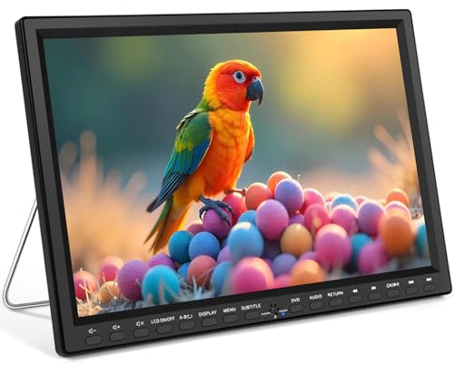 HotHat �J�[DVD�v���[���[ 14.1�C���` ���ʃ|�[�^�u��DVD�v���[���[ �X�e�����X�X�`�[���܂肽���ݎ��X�^���h�t�� �w�b�h���X�g�}�E���g�Ή� 720P MP4�r�f�I USB/SD 500G ���[�W�����t���[ AV�C��/�A�E�g ��e�ʃX�s�[�J�[