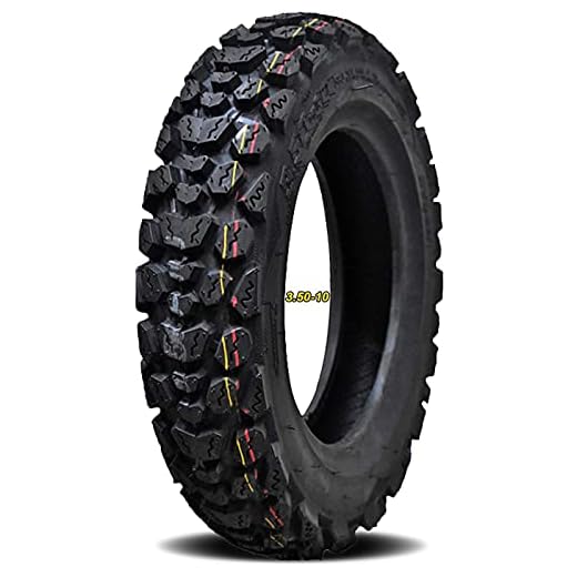 Däckbyte Tubeless Offroad Street Däck 3.50x10 All Terrain Däck Scooter Däck För Motorcykel Moped & Elektrisk Scooter Passar På 10 Tums Fälg