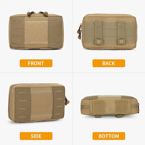 Pochette tactique Molle admin WLXW sac militaire EDC horizontal