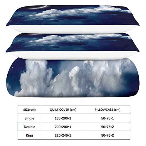Parure de lit 200x200cm avec fermeture éclair pour changer de couette sans effort