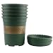 Ogrmar 5PCS 1 Gallon Durable Nursery Pot/Garden Planter Pots/Nursery Plant Container with 5PCS Pallet (1 Gallon)