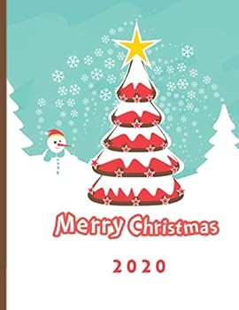 Paperback Merry Christmas 2020: 120 blank pages notebook 8.5 x11 Book