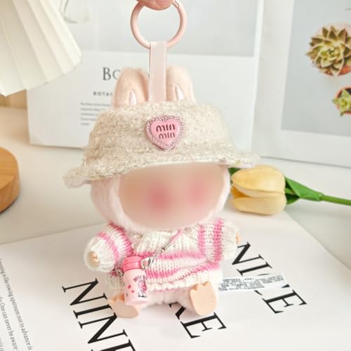 Bekleidung für 17cm Plüsch,Kuscheltier Kleidung Outfit nur Bekleidungs zubehör für 17cm Plush Pullover Hoodie Bekleidung Geschenke(ohne Puppe)