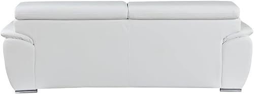 Miniatura 12 de Blackjack Furniture 4571 Veal Collection - Juego de sofá de 3 piezas de piel auténtica, sofás modernos con reposacabezas ajustables, cojines de