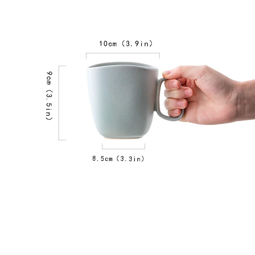 Tazza di Caffè Tazza da tazza da caffè in ceramica Tazza da ufficio con manico Tazza dell'acqua Tazza di latte in stile europeo circa 12 once Coppa for la colazione Tazza da Caffè da Viaggio