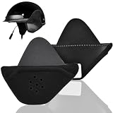 Lamborsafe Half Helmet Speaker Pockets, Motorcycle 1/2 Helmet Ear Pads Pouch, Compatible with Cardo Packtalk Edge, Ear Cover Protection Accessories, Reduce Wind Noise and Keep Warm in Cold