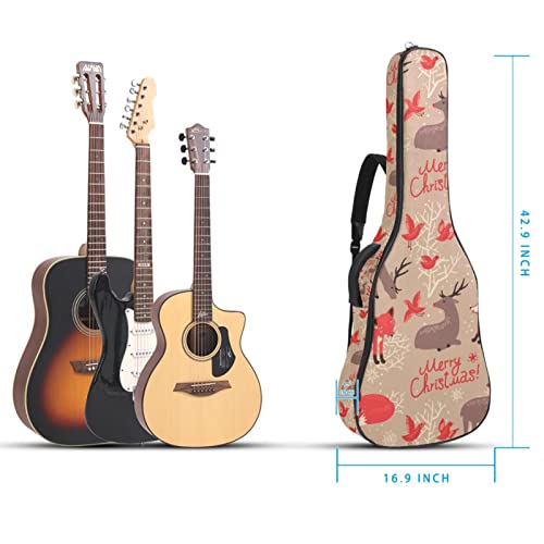 Housse pour guitare acoustique – Motif cerf et renards de Noël – 1 cm d’épaisseur – Étanche – 101,6 cm – 104,1 cm… - Les Beatles, Paul McCartney, John Lennon, RIngo Starr, George Harrison Housse pour guitare acoustique - Motif cerf et renards de Noël - 1 cm d'épaisseur - Étanche - 101,6 cm - 104,1 cm… – Image 6