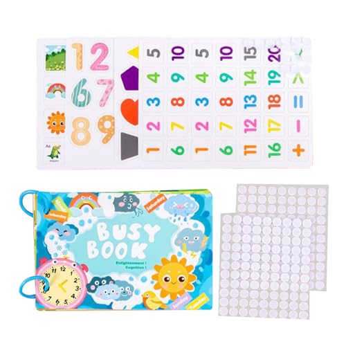 Toddler Activity Book, Interactive Learning Toy for Kids Preschoolers, Early Educational Tool for Boys Girls, Travel-Friendly fo