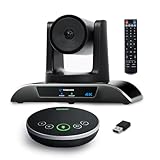 TONGVEO 4K Conference Room Camera System, AI Auto-Tracking PTZ Camera 5X Digital Zoom with...