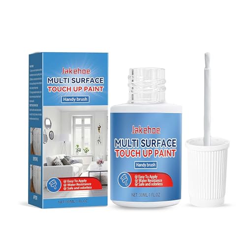Vernice bianca per ritocchi, multi-superficie, per ritocchi, scheggiature e graffi, vernice bianca per pareti, mobili, elettrodomestici, porcellana, armadietti, bagno