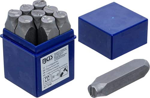 BGS 3040 Chiffres à frapper 12 mm pour marquage de numéros de série