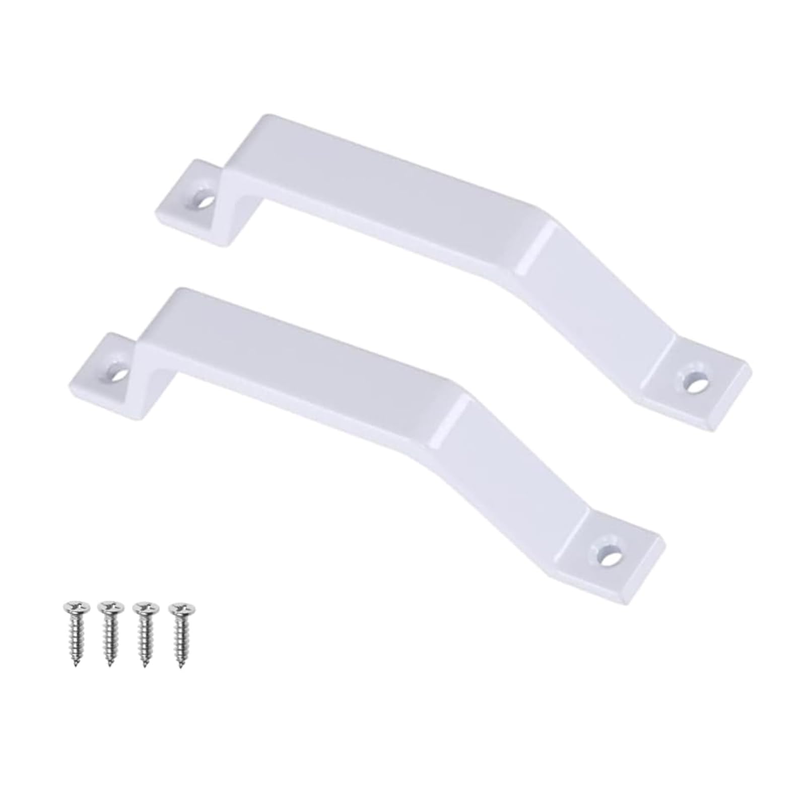 Kalttoy White 2Pieces Multipurpose Barn Door Handles 6.10Inch Sturdy Aluminum Alloy Hardware For Shoe Cabinets And Bookcases Wardrobe Door Handles