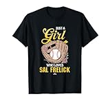 Just a Girl Who Loves Sal Frelick Milwaukee Baseball MLBPA T-Shirt