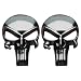Creatrill Gunmetal Plating 3D Metal Decal/Sticker - Tactical Skull for Gun Magazine, Magwell, Mag, Car, Truck, Motorcycle, etc (2 Pack)