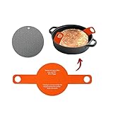 Silicone Baking Mat for Dutch Oven Bread Baking,Long Handles for Gentler, Safer & Easier Transfer of