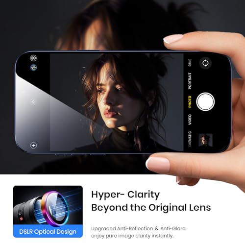 Image of Hoerrye Camera Protection for iPhone 17 Pro /iPhone 17 Pro Max - Individual Camera Protection, Anti-Scratch, 9H Hardness Film, Scratch-Resistant, Military Grade Space Titanium Drop Protection