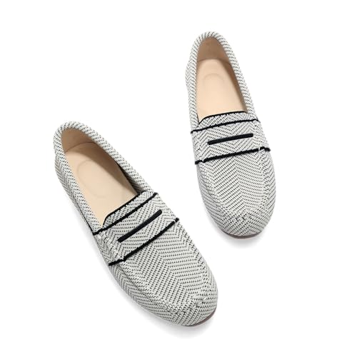 Image of Vespiero Loafers for Women Comfortable Slip on Work Flats Shoes Womens Dressy Casual Walking Shoes