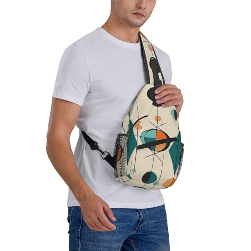 Mochila tipo Sling Negra para Senderismo y Uso Diario miniatura 7